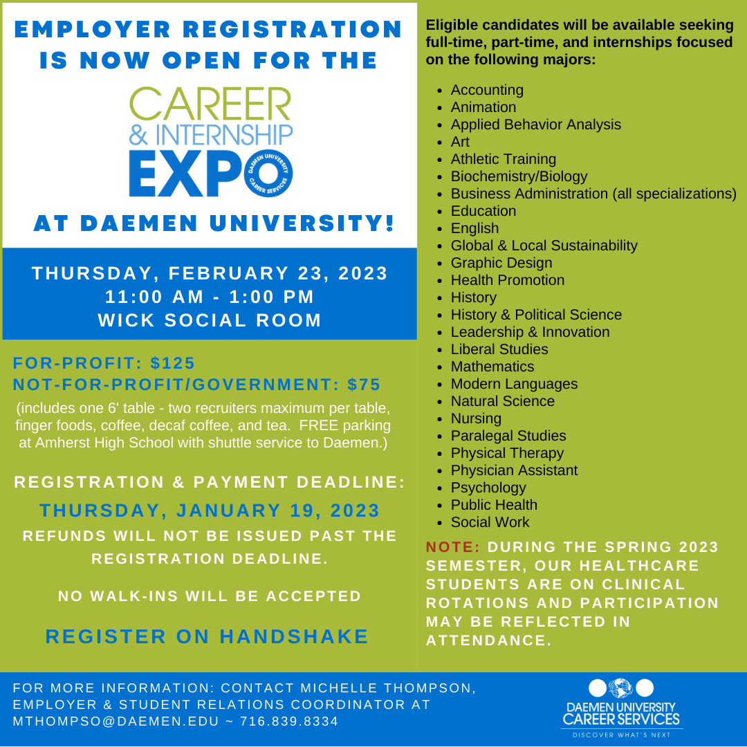 Career & Internship Expo - February 23, 2023