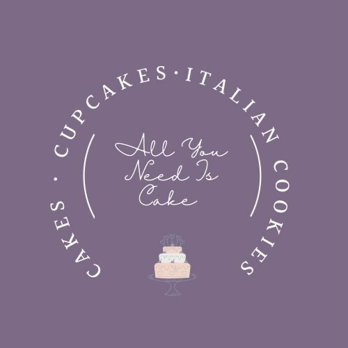 All You Need Is Cake logo, cake