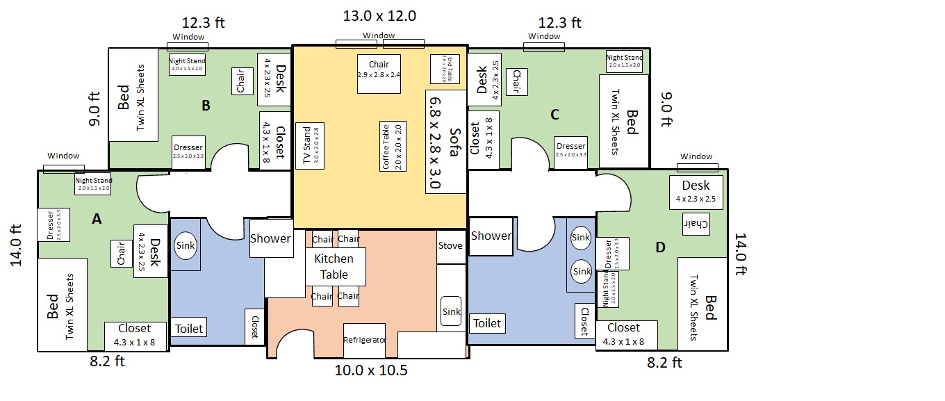 Campus Apartment Blueprint