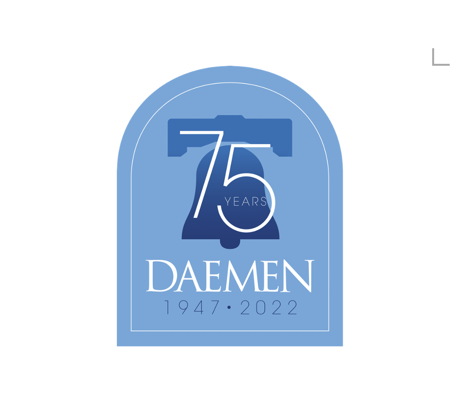 Daemen University 75th anniversary logo