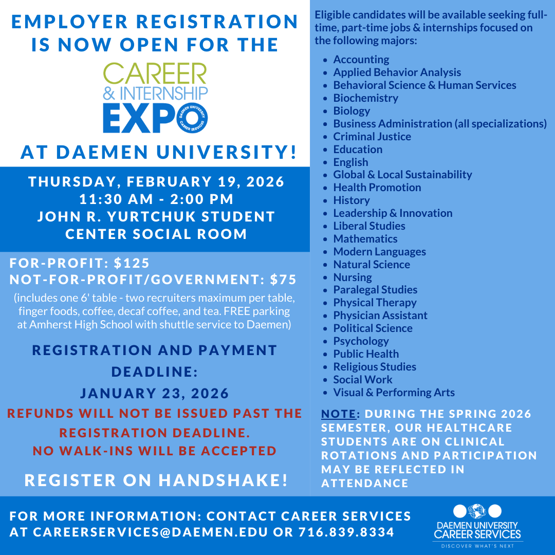 Career & Internship Expo February 19, 2026