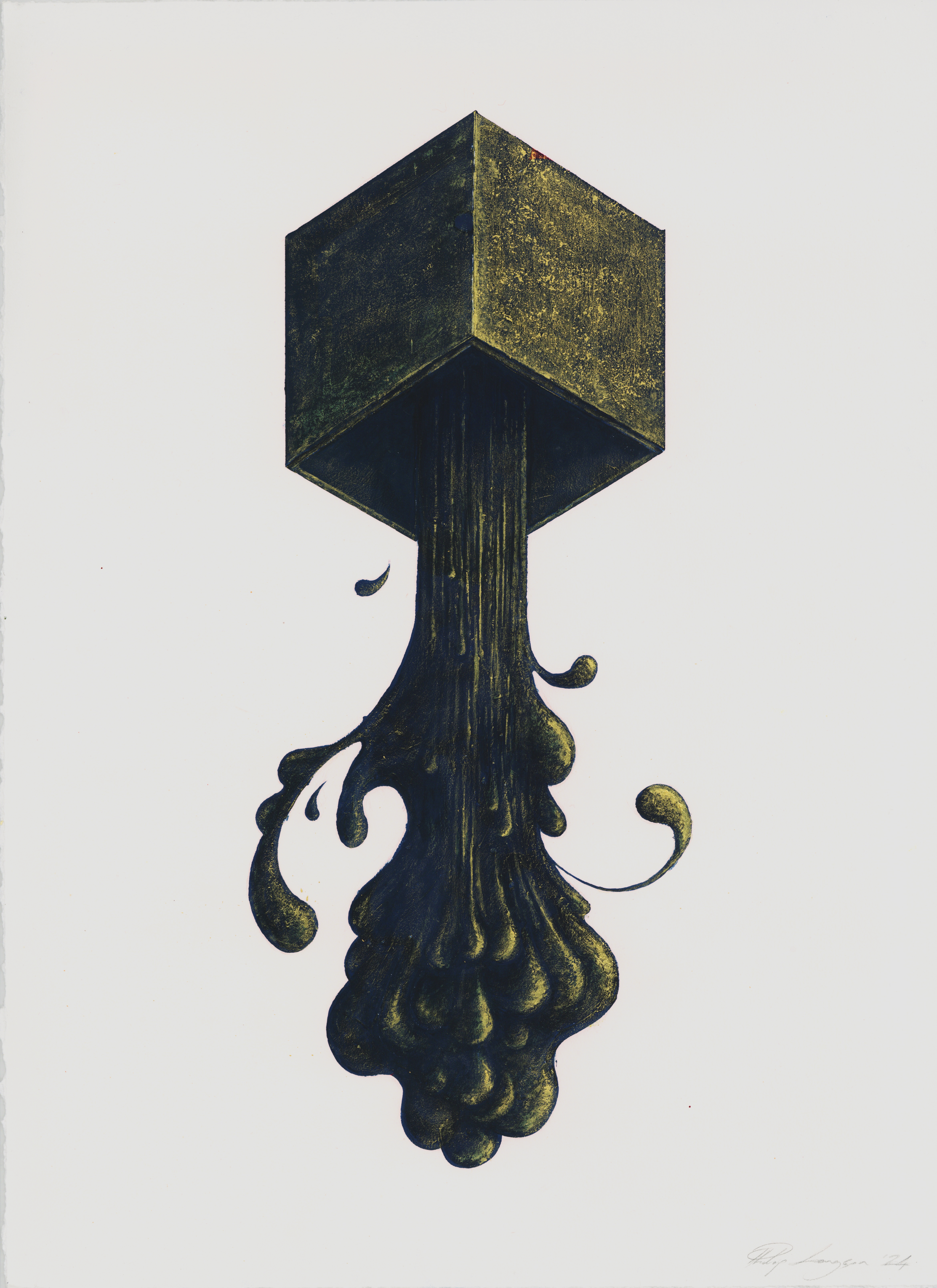 Philip Longson Morula, gouache & acrylic