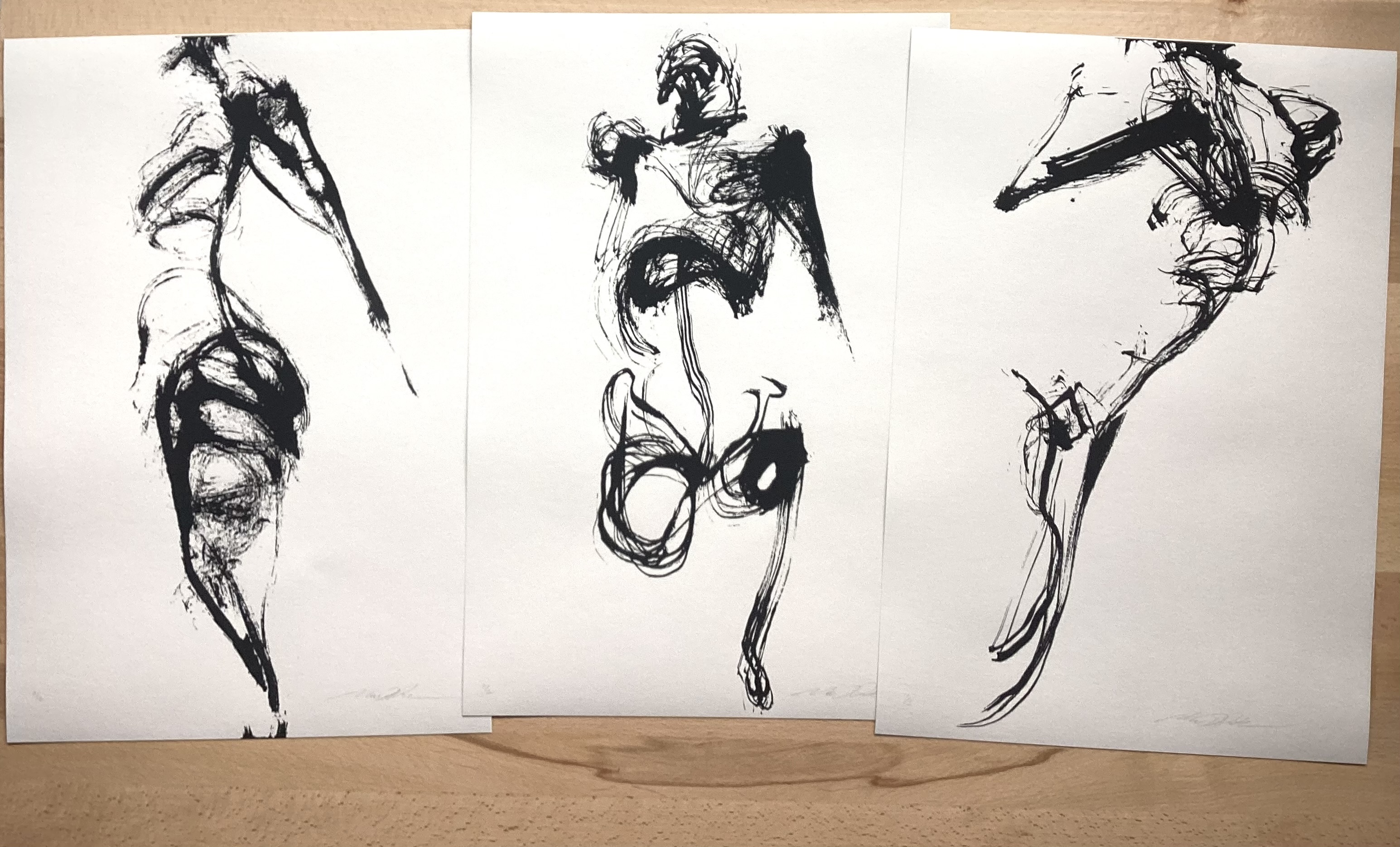 Mike Parker Untitled serigraphs