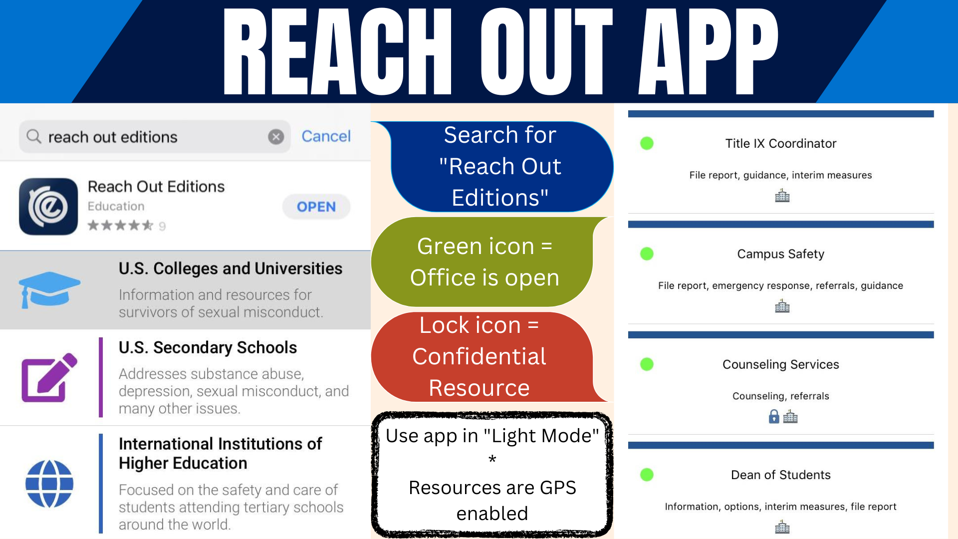 Reach Out App Information