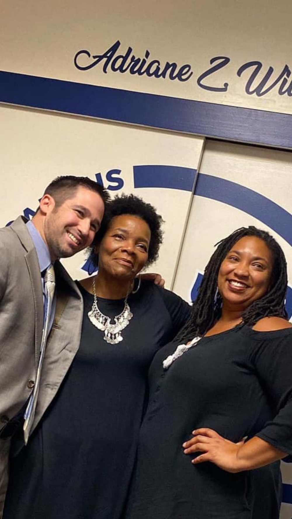 Adriane Z. Williams standing in front of care cupboard