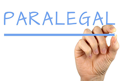 Paralegal written on a dry erase board