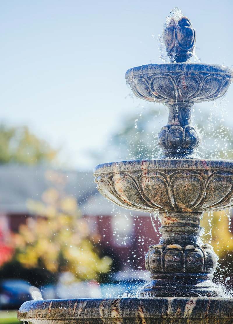 Fountain in Saffrin Public Square