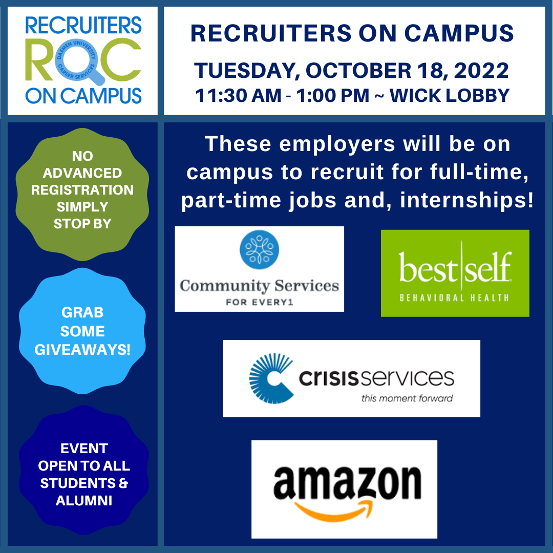 Recruiters on Campus - October 18, 2022