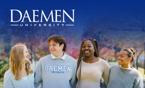 Student smiling on campus