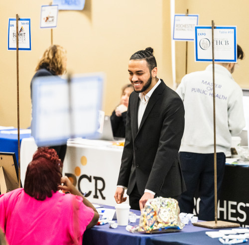 Student at Career Expo
