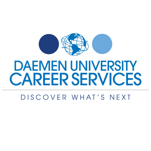 Career Services logo, three circle in blue