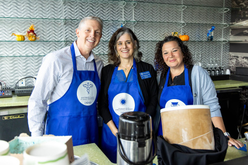 Academic Deans Ford, Rafalson, and Stassen smiling