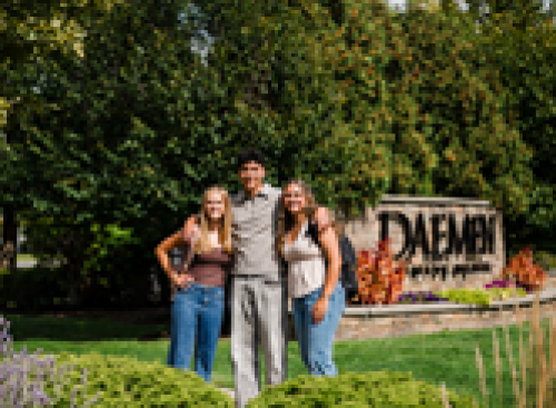 Photo three students