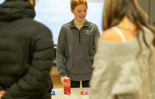 Daemen PT student presenting to classmates