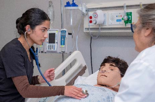 students in lab working