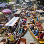 Floating market in Bangkok