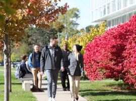 Students Walking by RIC