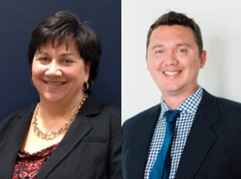 Julie Zulewski and Austin Brass